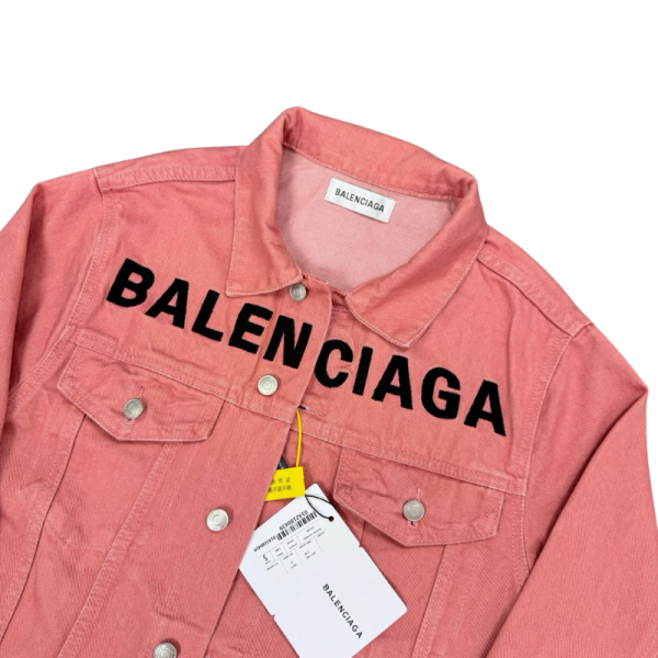 Chaqueta Denim Balenciaga – Rosa - Imagen 3