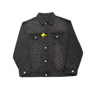 Chaqueta Denim Louis Vuitton – Monograma Negra Desgastada