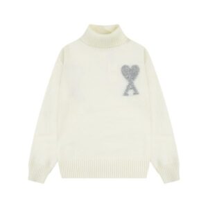 Jersey Ami Paris – Blanco de Cuello Alto