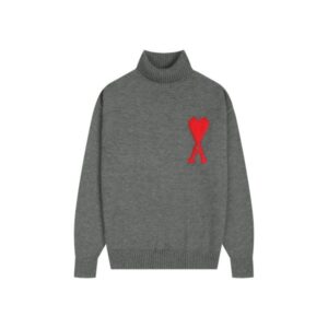 Jersey Ami Paris – Gris de Cuello Alto