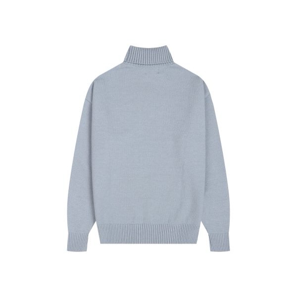 Jersey Ami Paris – Gris de Cuello Alto - Imagen 2