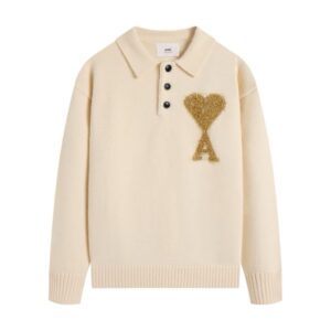 Jersey/Polo Ami Paris – Beige