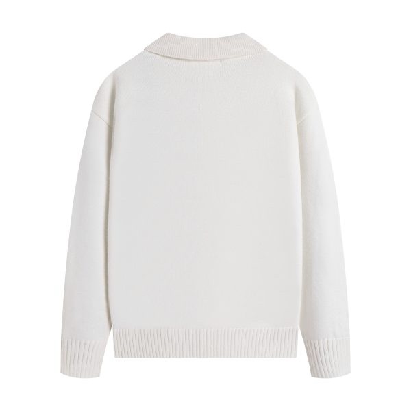 Jersey/Polo Ami Paris – Blanco - Imagen 2