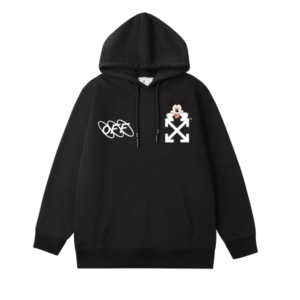 Sudadera Off-White – Negra “Mickey”