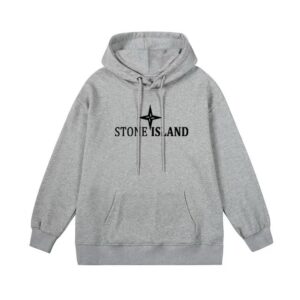 Sudadera Stone Island – Gris con Logo