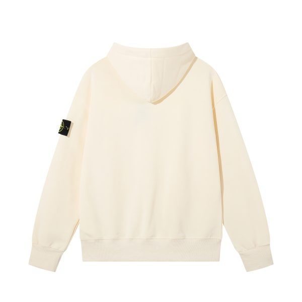 Sudadera Stone Island – Blanca con Cremallera - Imagen 2