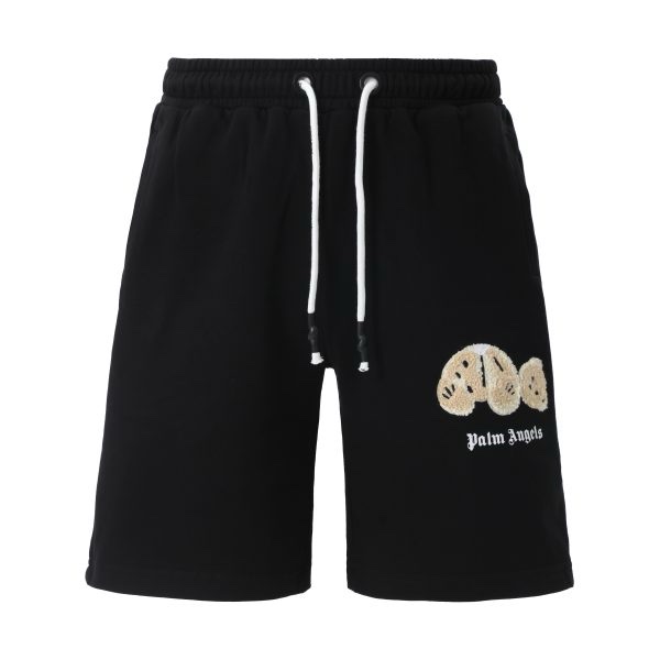 Pantalones Cortos Palm Angels – Negros de Chándal Oso