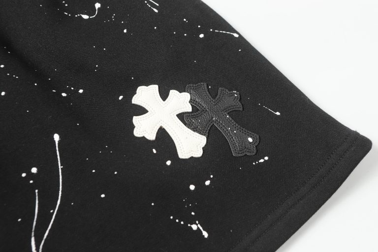 Pantalones Cortos Chrome Hearts – Negros Chándal - Imagen 3