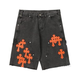 Pantalones Cortos Chrome Hearts – Negros Denim
